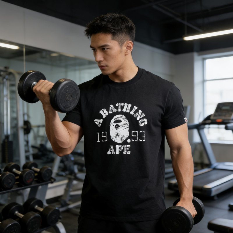A Bathing Ape 1993 Logo Black T-Shirt view