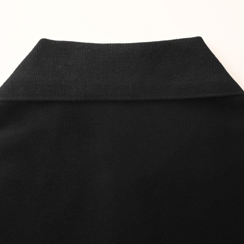Burberry Black Polo Shirt with EKD Embroidery view