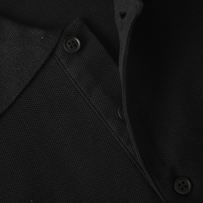 Burberry Black Polo Shirt with EKD Embroidery view