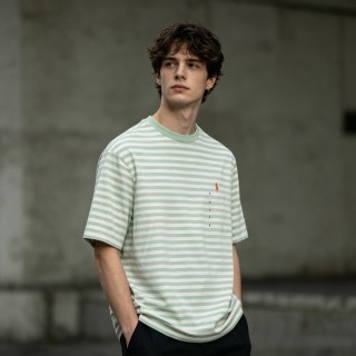 Polo Ralph Lauren Striped T-Shirt Sage Green view 4