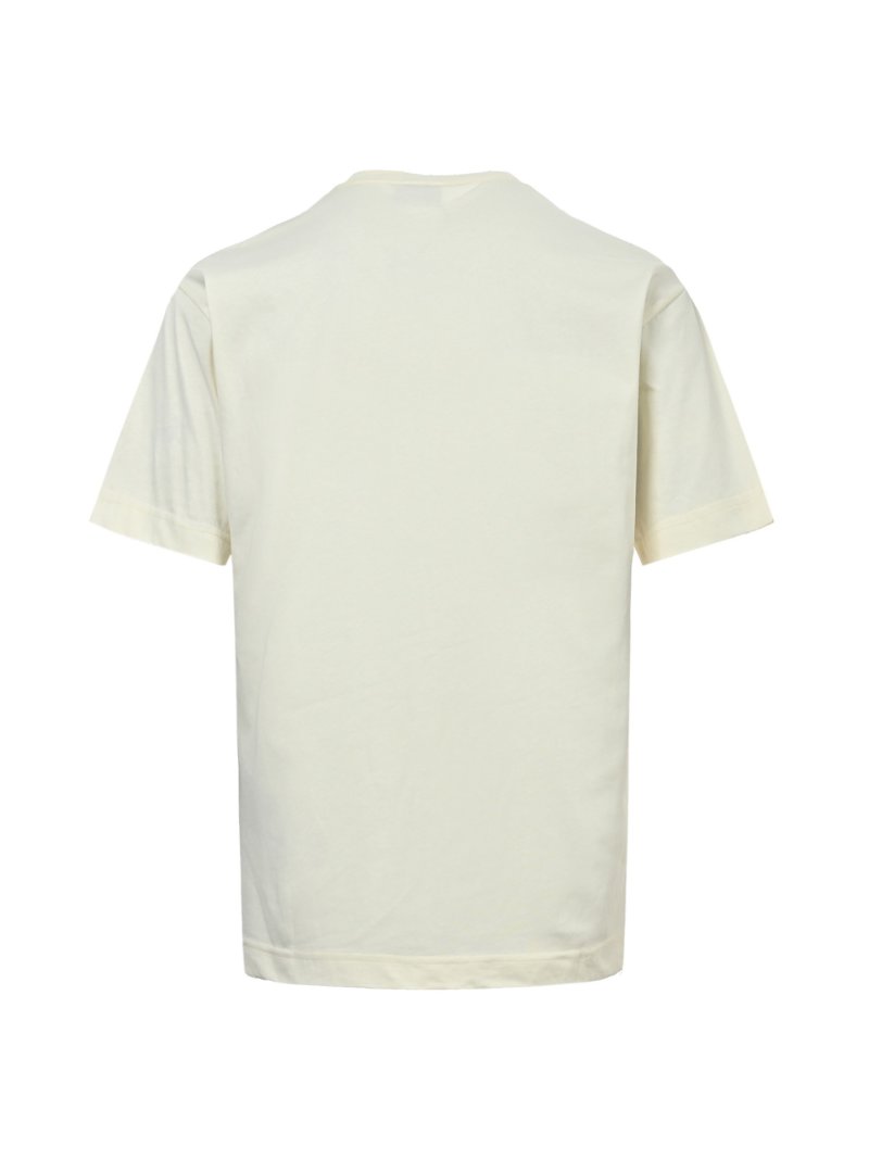 Balenciaga Cream Logo Crewneck T-Shirt view