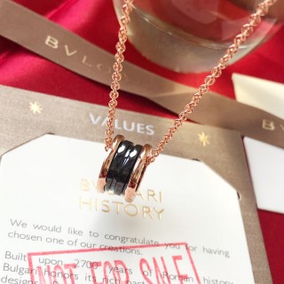 Bvlgari Black Ceramic Rose Gold Necklace view 7
