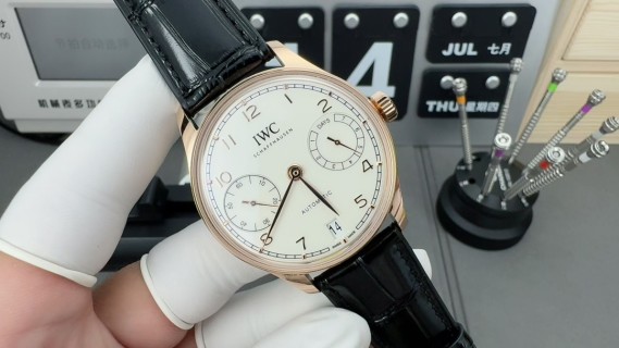 IWC Portugieser 7-Day Automatic Rose Gold Watch view 2