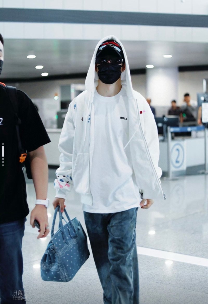 Oversized Cream Zip Hoodie Jacket with Embroidered Details view