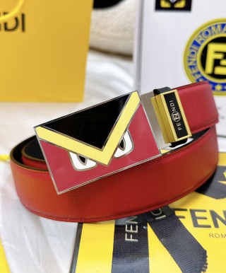 Fendi Monster Enamel Belt Black Red Yellow view 5