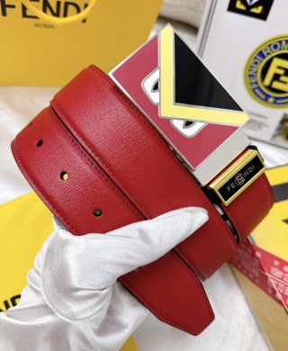 Fendi Monster Enamel Belt Black Red Yellow view 6