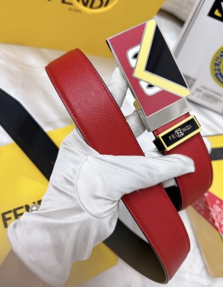 Fendi Monster Enamel Belt Black Red Yellow view 7