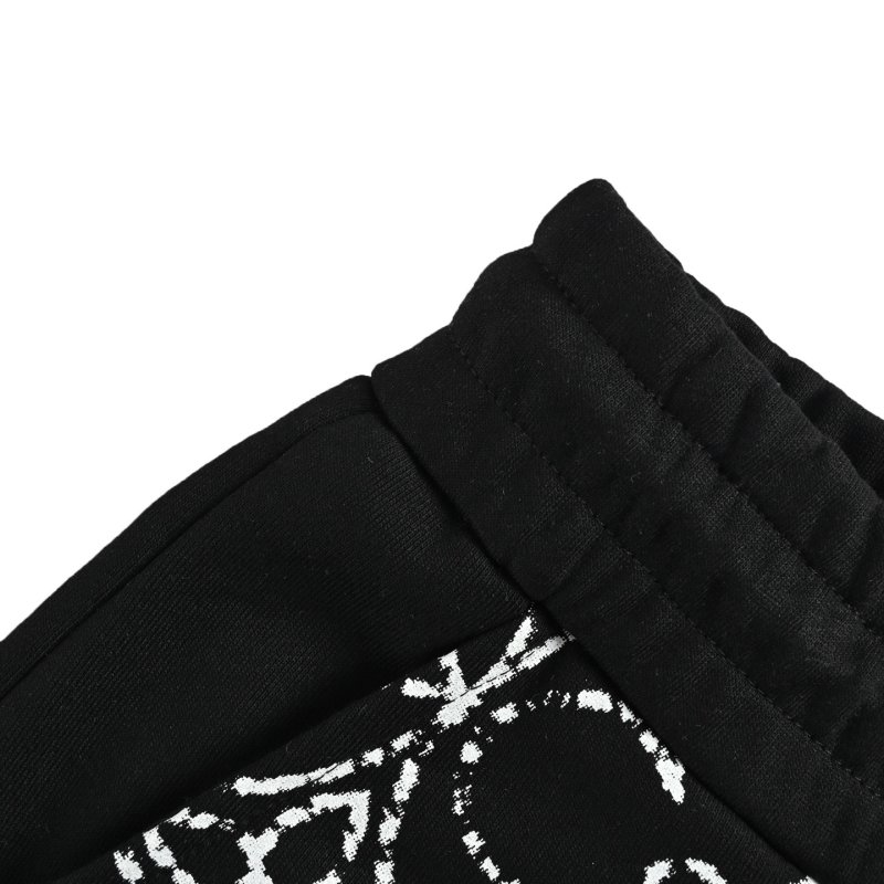 Black Geometric Pattern Shorts view