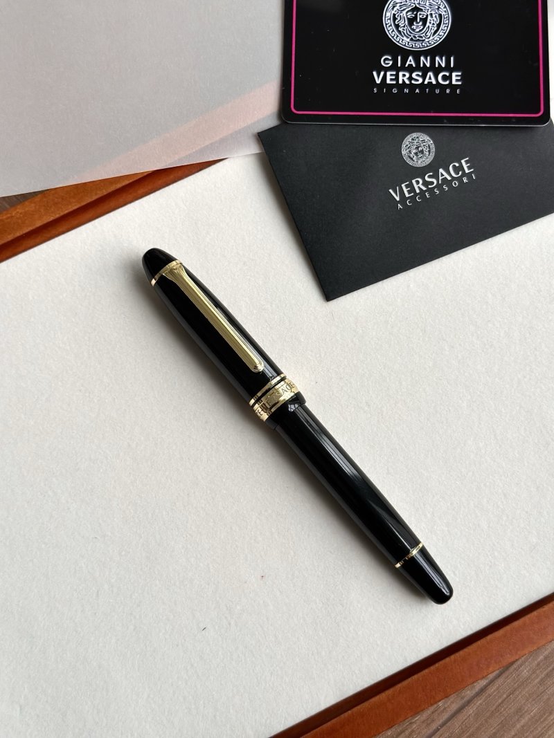 Versace Signature Black & Gold Ballpoint Pen