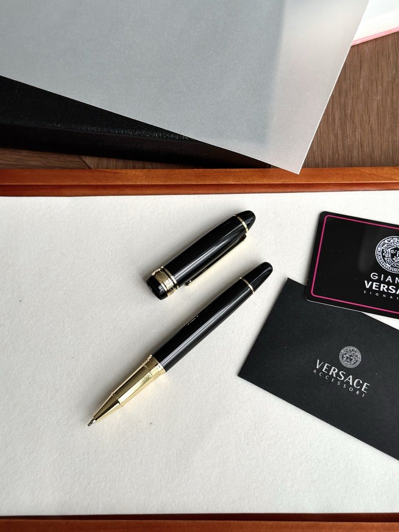 Versace Signature Black & Gold Ballpoint Pen view