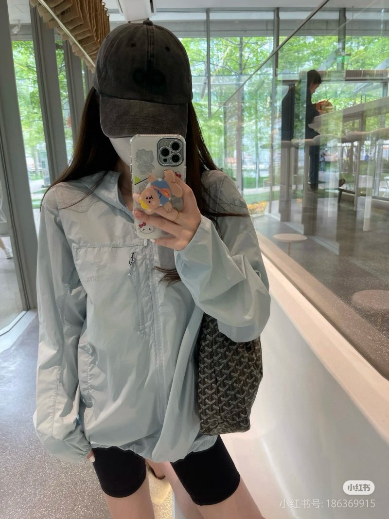 Light Blue Lightweight Sun Protection Jacket view