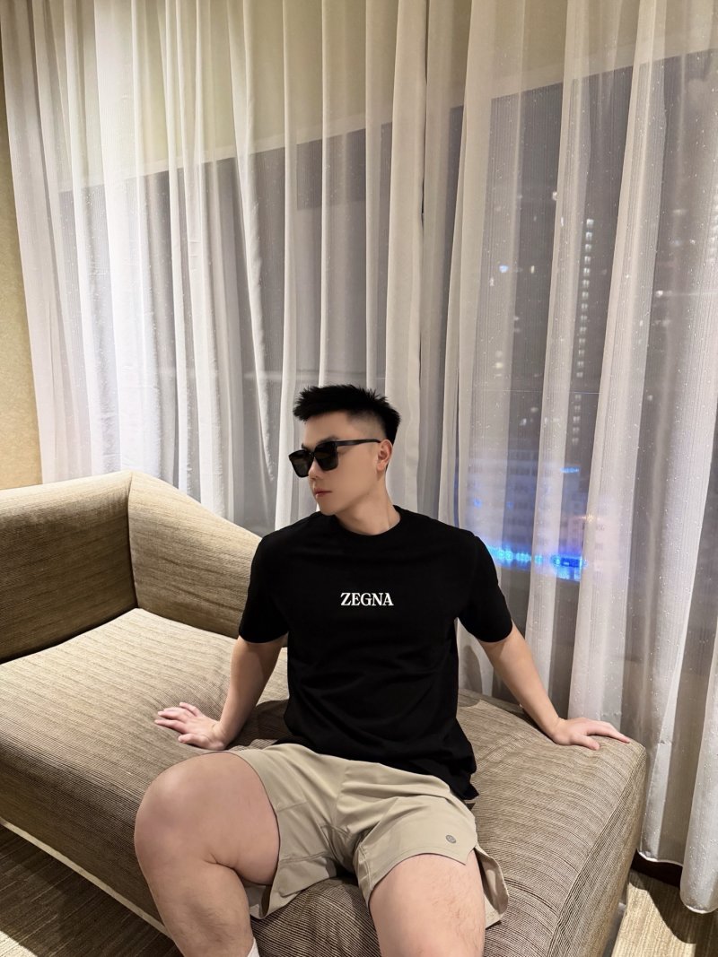 Zegna Black Logo T-Shirt