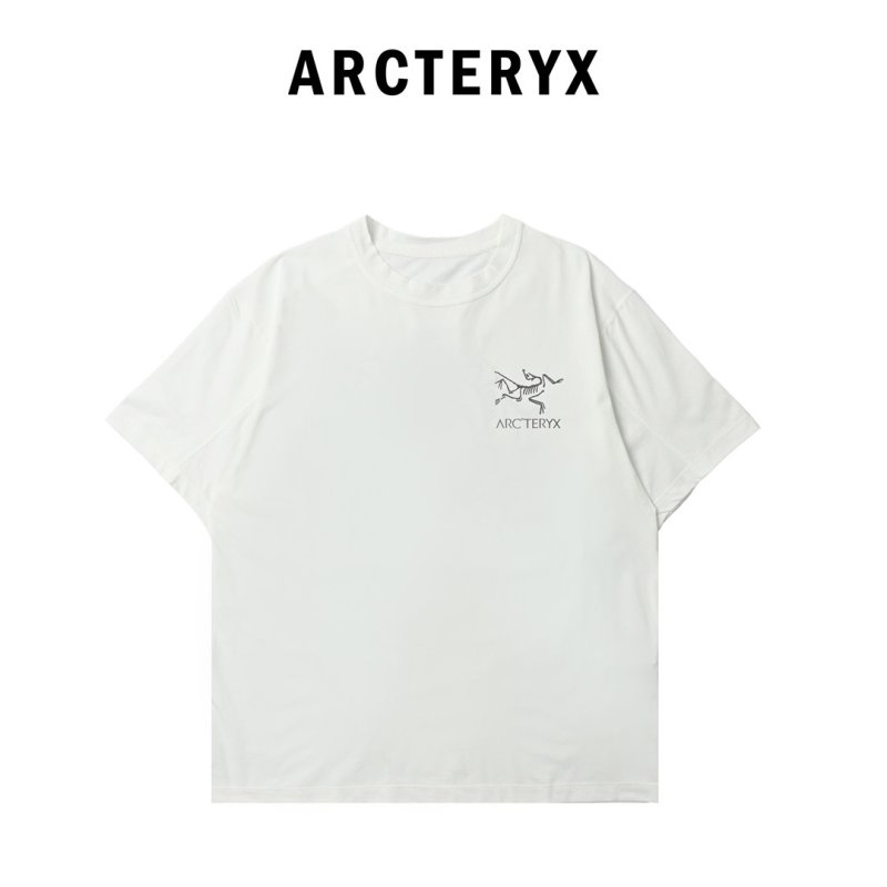 White Oversized T-Shirt with Botanical Back Graphic