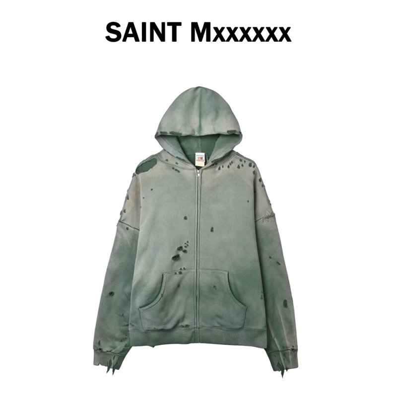 Sage Green Sherpa Lined Zip Hoodie Jacket view