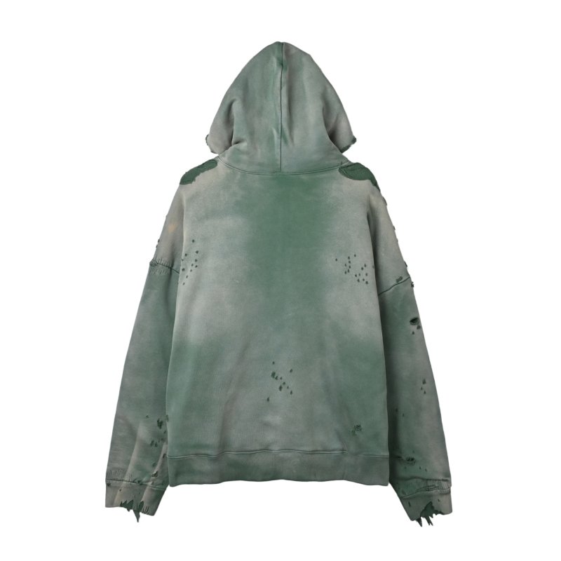Sage Green Sherpa Lined Zip Hoodie Jacket view