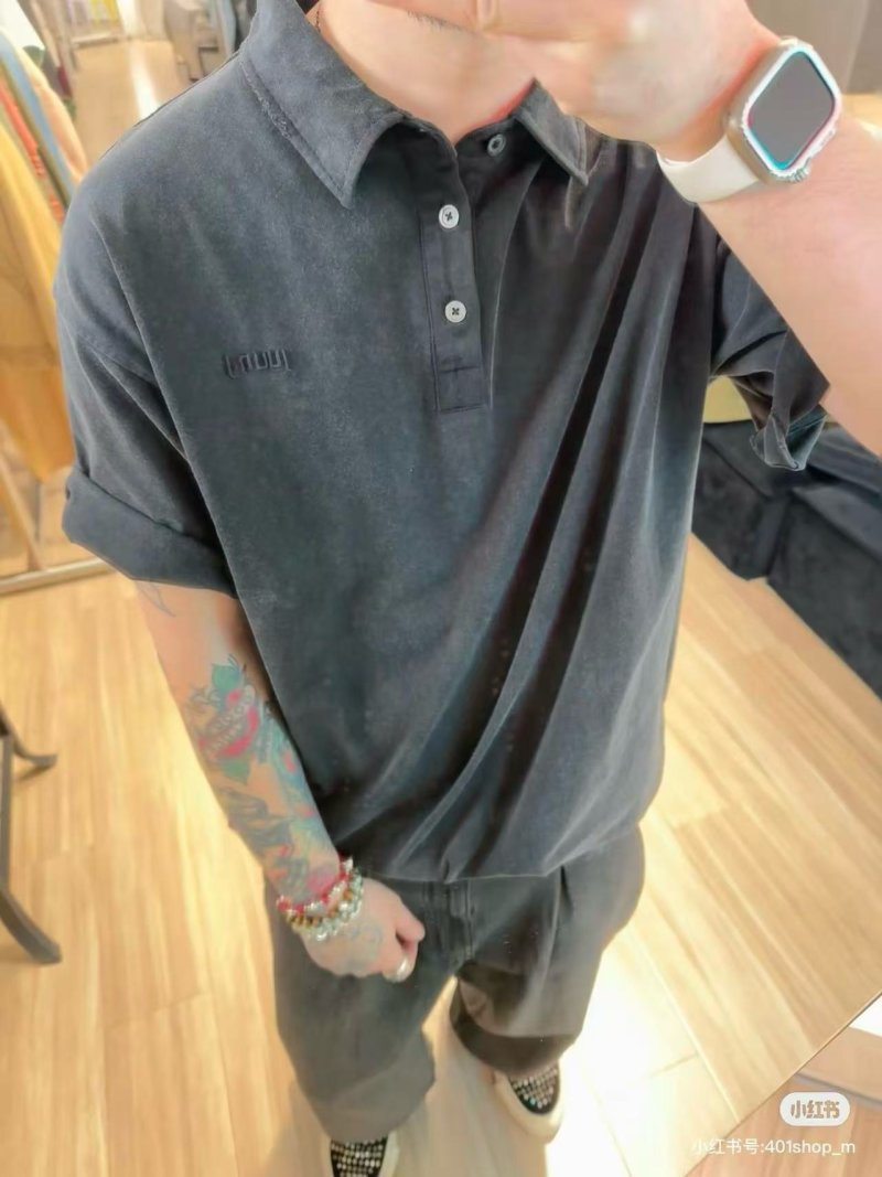 Black Short Sleeve Polo Shirt