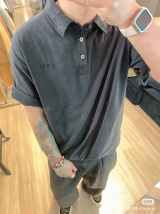 Black Short Sleeve Polo Shirt