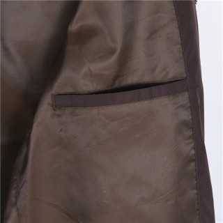 Louis Vuitton Monogram Nylon Hooded Windbreaker Jacket Brown view 5
