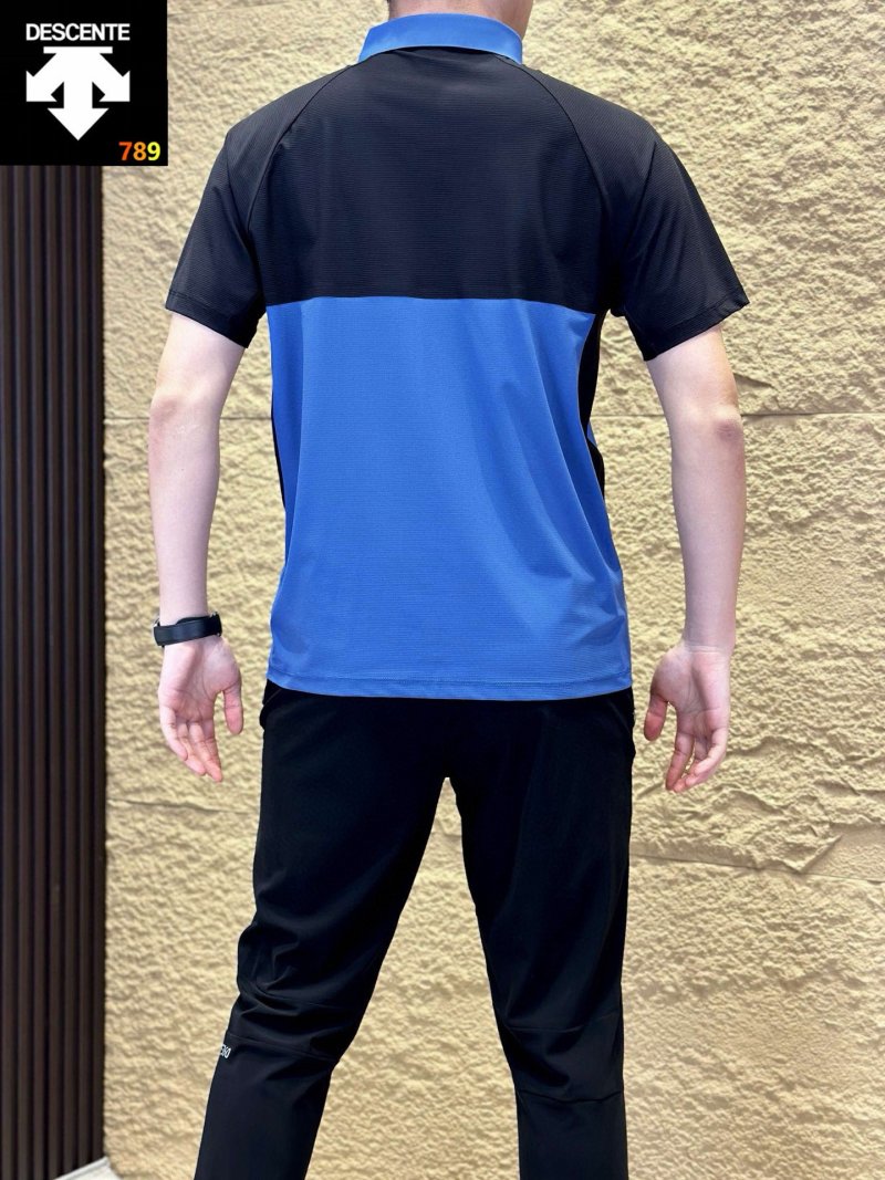 Descente Lightweight Performance Polo Shirt Black view
