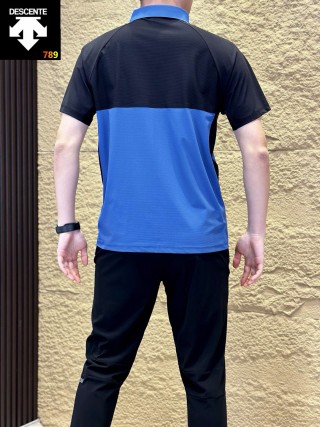 Descente Lightweight Performance Polo Shirt Black view 10