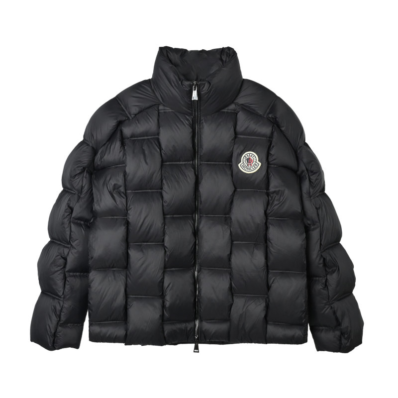Black Puffer Down Jacket - Women's Quilted Winter Coat view