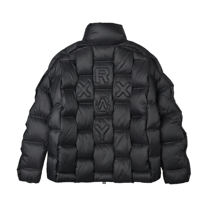 Black Puffer Down Jacket - Women's Quilted Winter Coat view