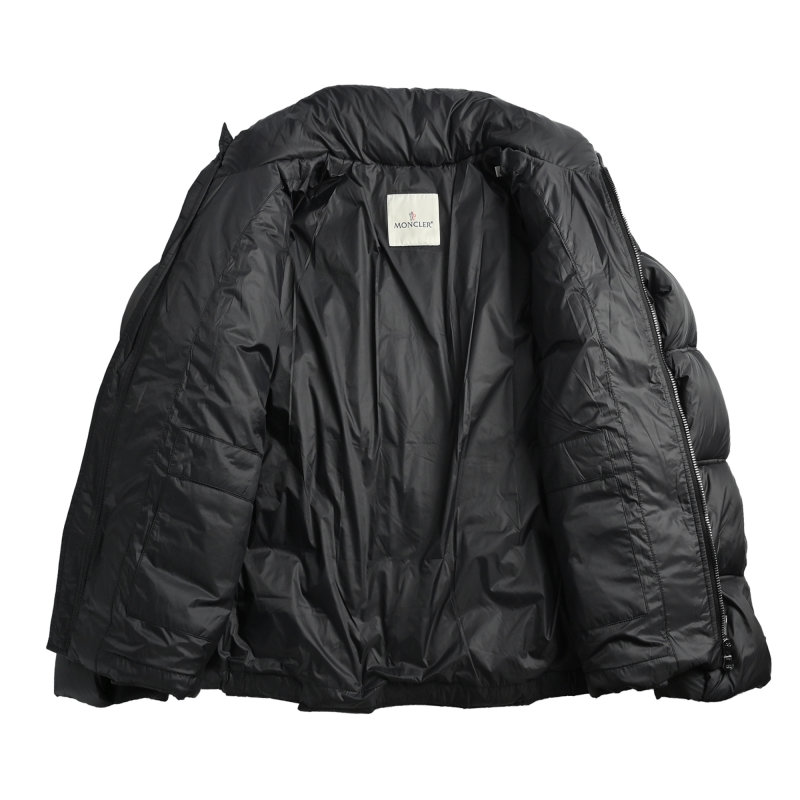 Black Puffer Down Jacket - Women's Quilted Winter Coat view
