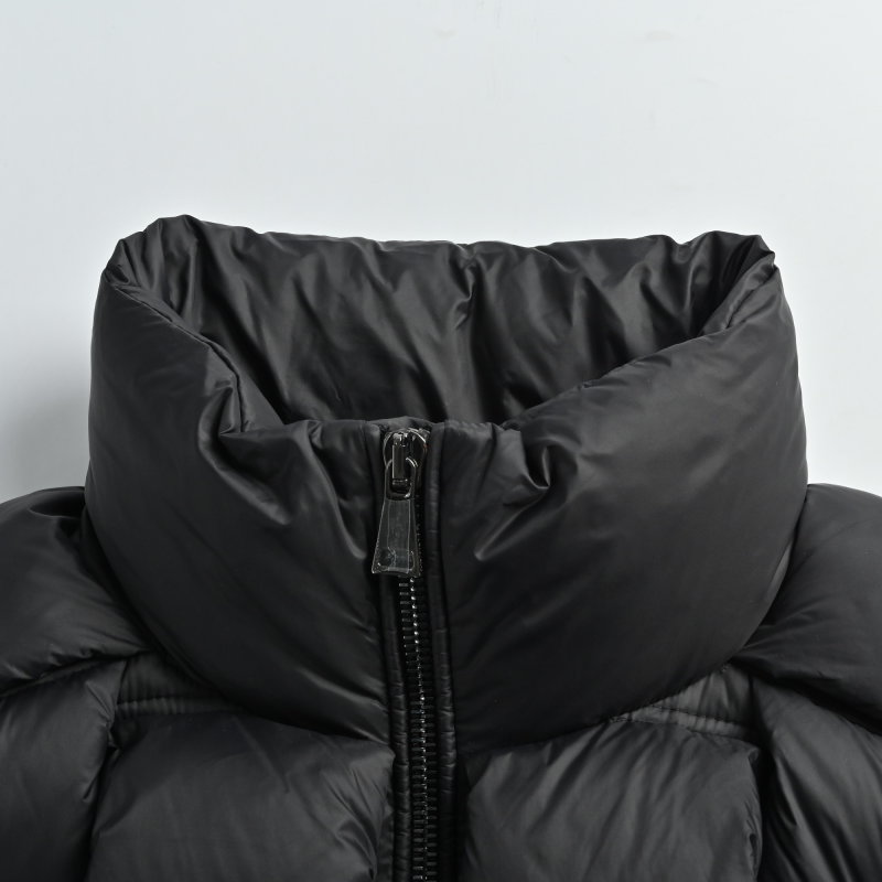 Black Puffer Down Jacket - Women's Quilted Winter Coat view