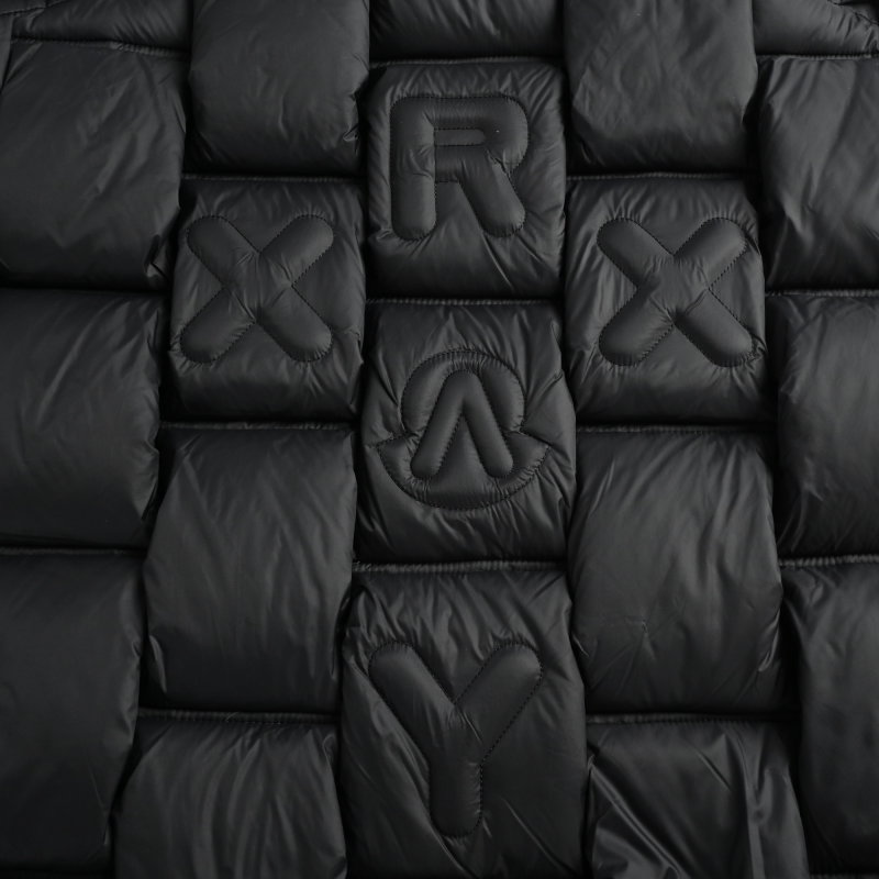 Black Puffer Down Jacket - Women's Quilted Winter Coat view