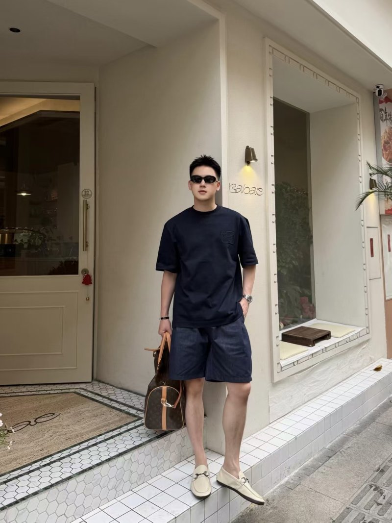 Navy Crewneck Short Sleeve T-Shirt view