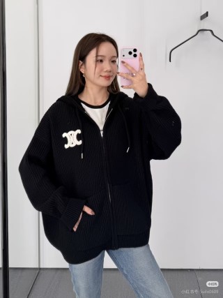 Essentials Black Ribbed Zip Hoodie view 7