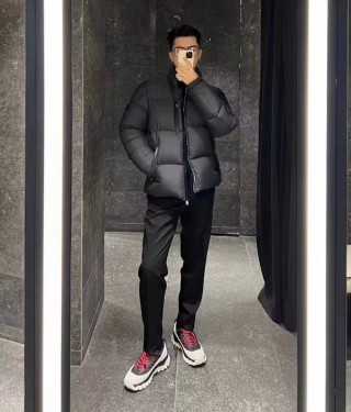 Black Puffer Down Jacket view 2
