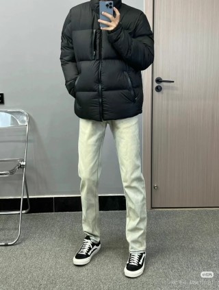 Black Puffer Down Jacket view 6