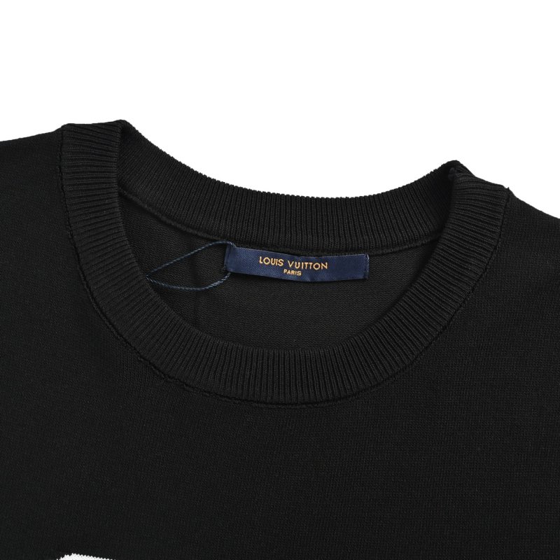 Louis Vuitton Heart Logo Black T-Shirt view