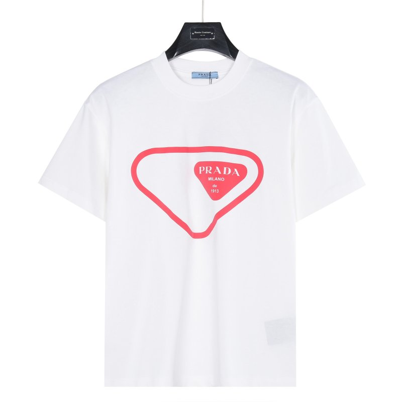Prada Heart Logo White T-Shirt view