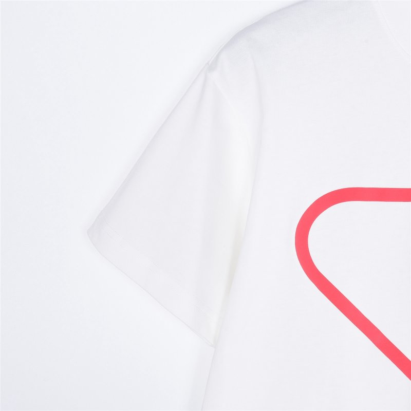 Prada Heart Logo White T-Shirt view