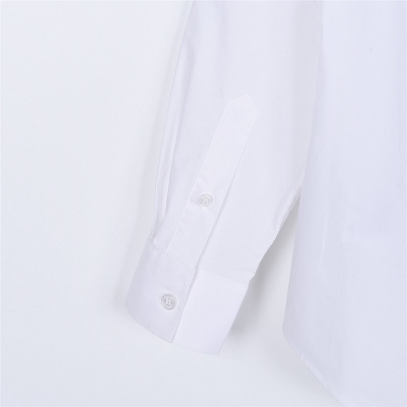 Premium White Oversized Zip Shirt with Chest Pocket view