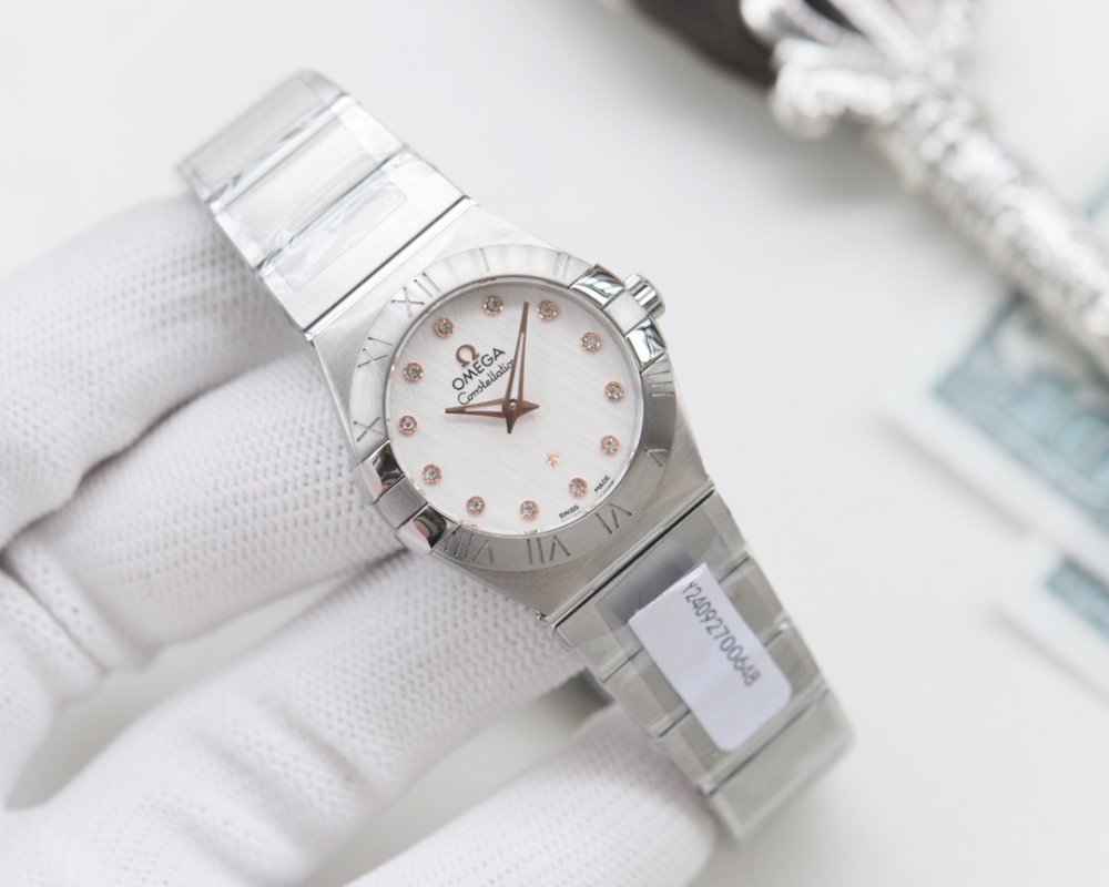 Omega Constellation 27mm Two-Tone Diamond Quartz Watch view