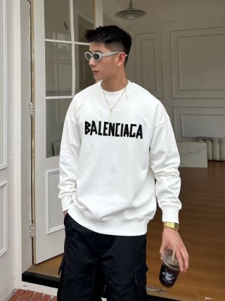 Balenciaga White Logo Sweatshirt view 2