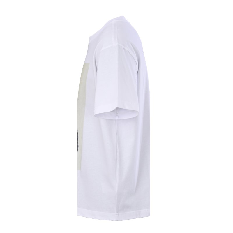 White Abstract Graphic Print Short-Sleeve T-Shirt view