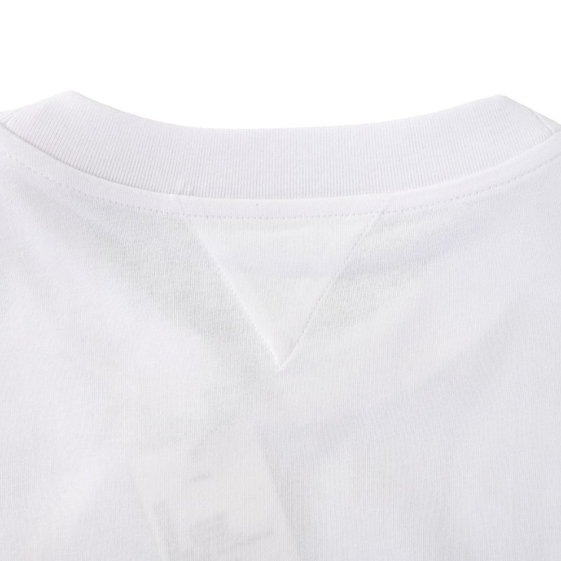 White Abstract Graphic Print Short-Sleeve T-Shirt view