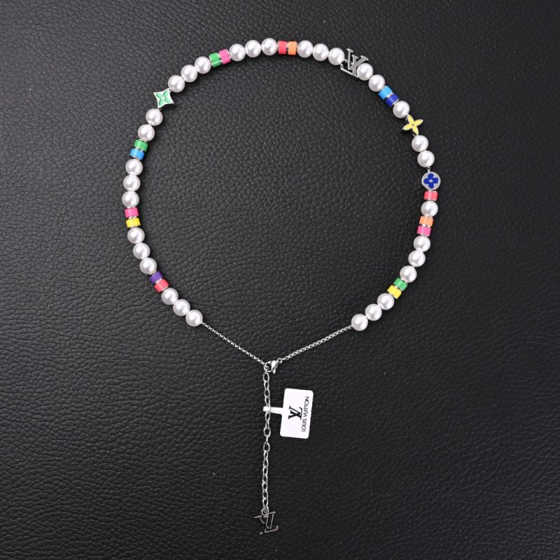 Louis Vuitton MNG Pearl Party Multi-Color Necklace