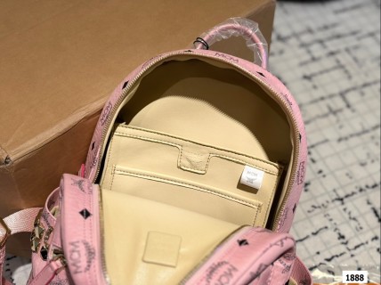 MCM Visetos Classic Pink Backpack view 9