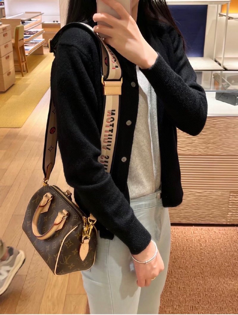 Louis Vuitton Monogram Canvas Shoulder Bag Brown view
