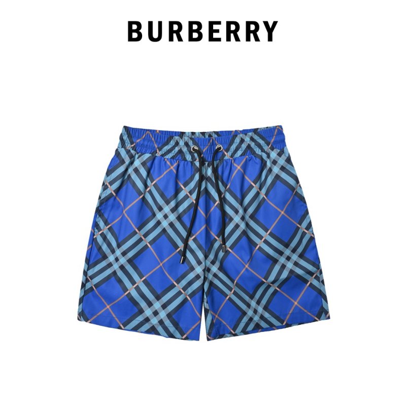 Blue Plaid Board Shorts view