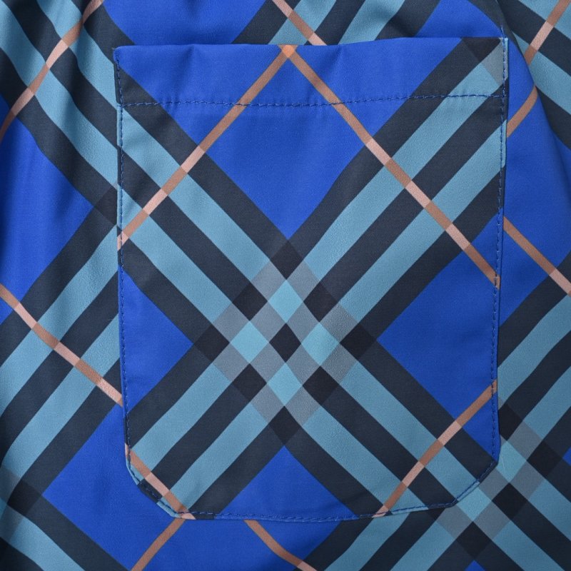 Blue Plaid Board Shorts view