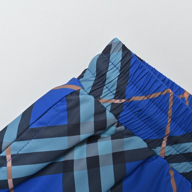 Blue Plaid Board Shorts view