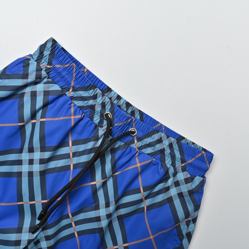 Blue Plaid Board Shorts view