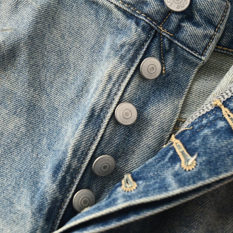 Light Wash Distressed Denim Shorts view