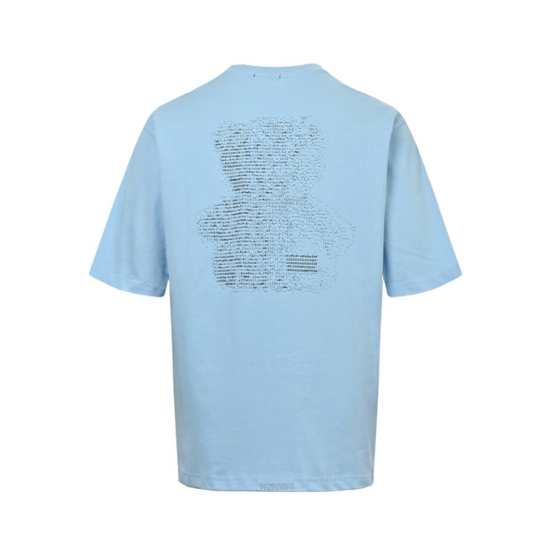 Light Blue Graphic Print Short Sleeve T-Shirt view